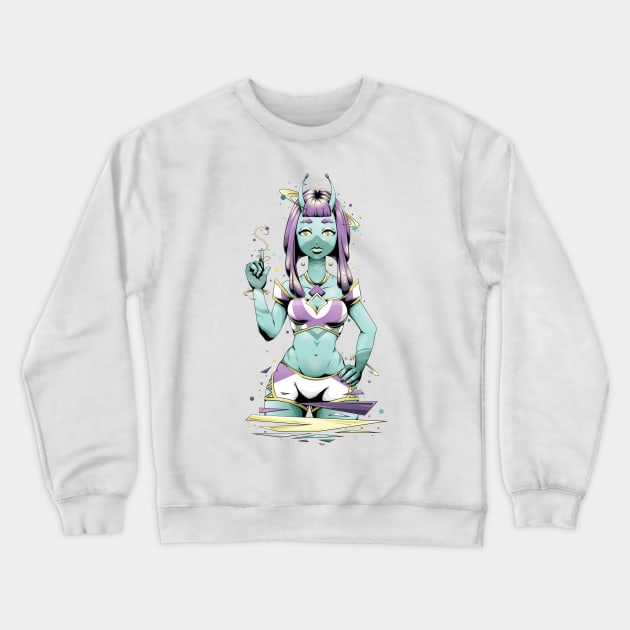 Greetings From The Minty Way Crewneck Sweatshirt by redappletees